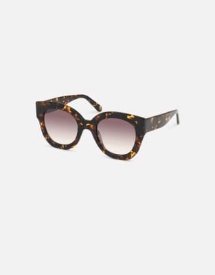 Jimmy Fairly Jimmy Fairly The Swirl large round sunglasses in tortoiseshell-Brown