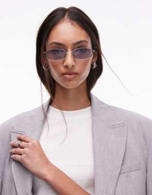 Jimmy Fairly The Vicky Rectangular Metal Sunglasses