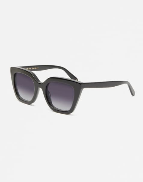 Jimmy Fairly The Wind cat eye sunglasses in black 