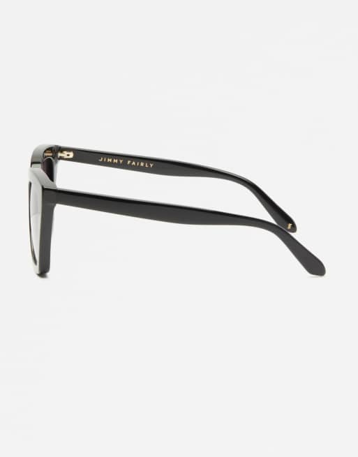 Jimmy Fairly – The Wind – Svarta solglasögon i cateye-modell , 5 av 5