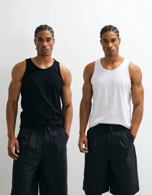 Jj Rebel 2 Pack Basic Tank Tops In Multi
