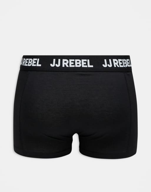 JJ Rebel 3 pack trunks in black , 3 of 3