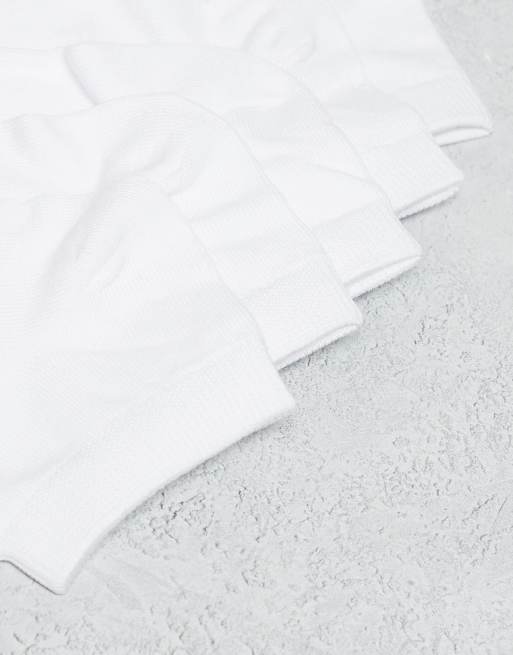 JJ Rebel 5-pack sneaker socks in white, 3 of 3