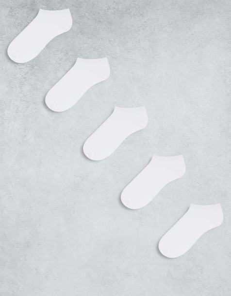 JJ Rebel – 5er-Pack Sneaker-Socken in Weiß - view 1