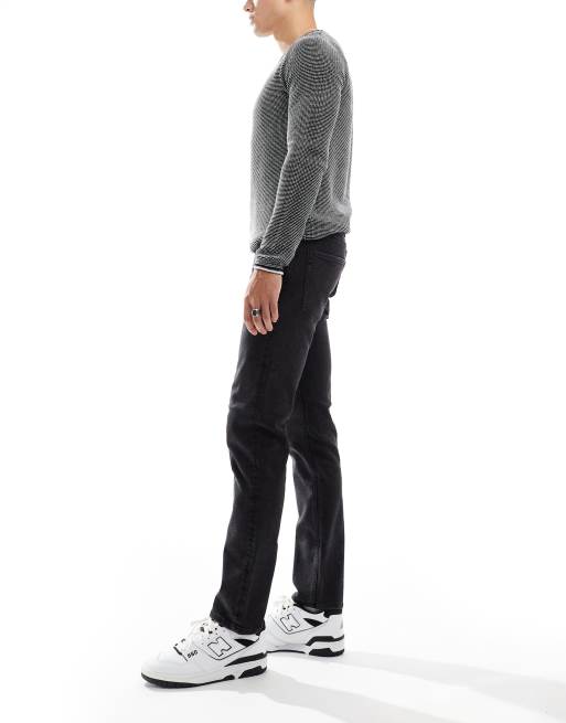JJ Rebel – Adam – Schmal zulaufende Jeans in Schwarz , 3 von 5