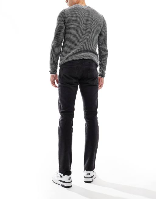 JJ Rebel - Adam - Toelopende jeans in zwart , 2 van 5