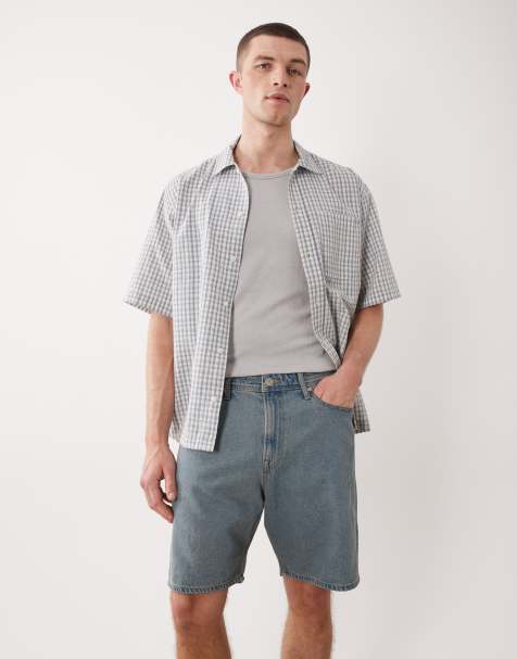 JJ Rebel - Afslappede denimshorts i lyseblå vask - view 1