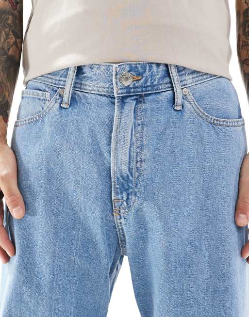 JJ Rebel baggy fit jeans in mid wash blue , 4 of 5