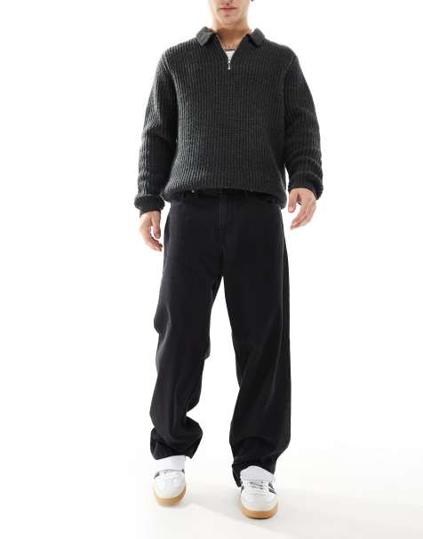JJ Rebel - Baggy jeans in zwart met wassing - view 1