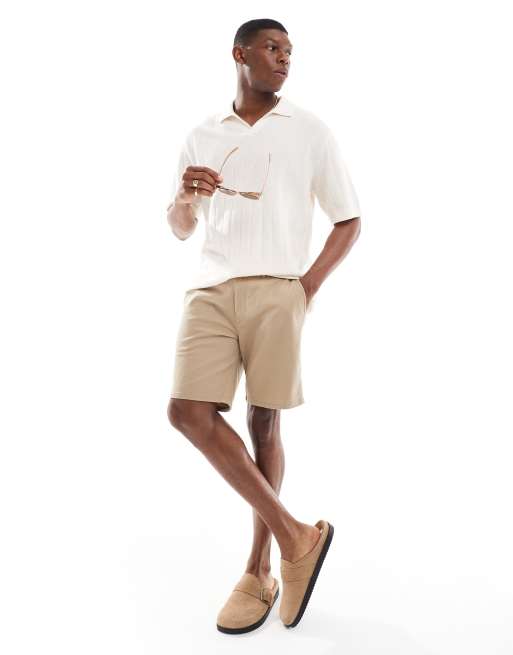 JJ Rebel - Beige chinoshorts , 3 af 5