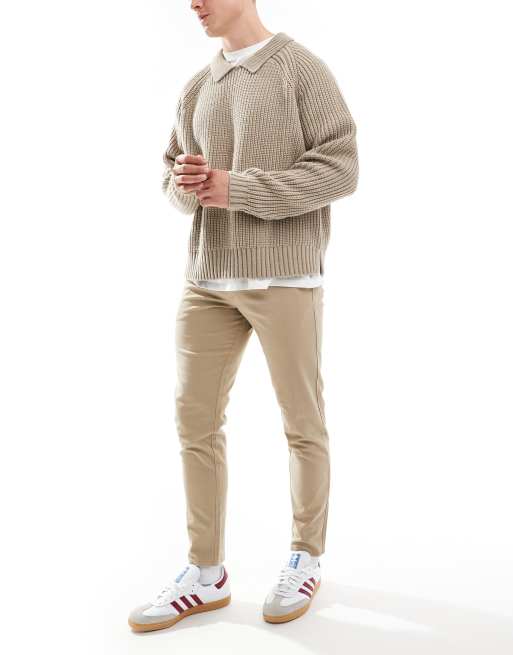 JJ Rebel - Beige slim-chinos, 2 af 5