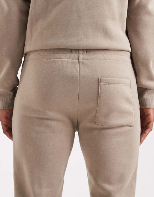 JJ Rebel - Beige smalle joggingbukser med logo, 4 af 5