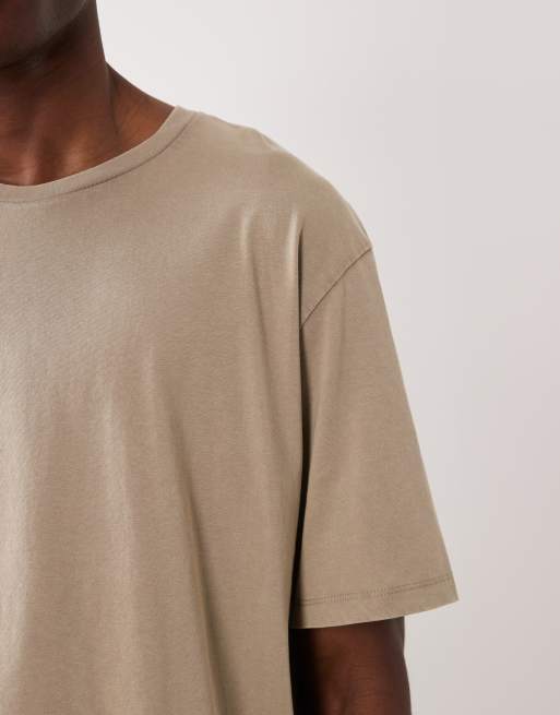 JJ Rebel – Beżowy T-shirt oversize, 3 z 5