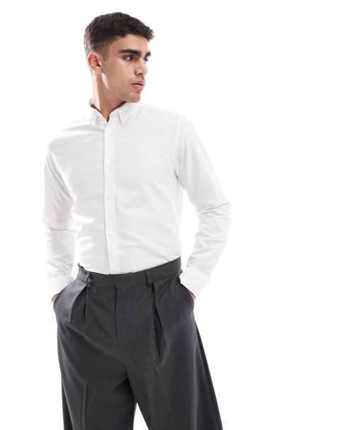 JJ Rebel – Biała koszula z długim rękawem - view 1