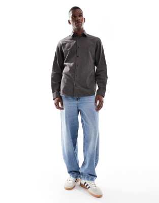 Jj Rebel Brushed Shirt In Brown