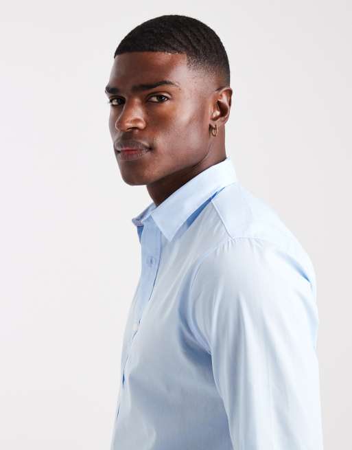 JJ Rebel - Camicia elegante blu chiaro, 4 di 5