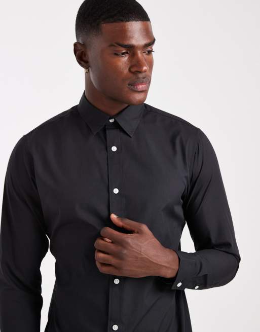 JJ Rebel - Camicia nera elegante, 4 di 5