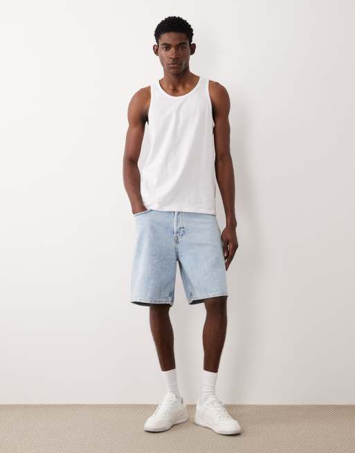 JJ Rebel - Camiseta blanca básica sin mangas, 2 de 5