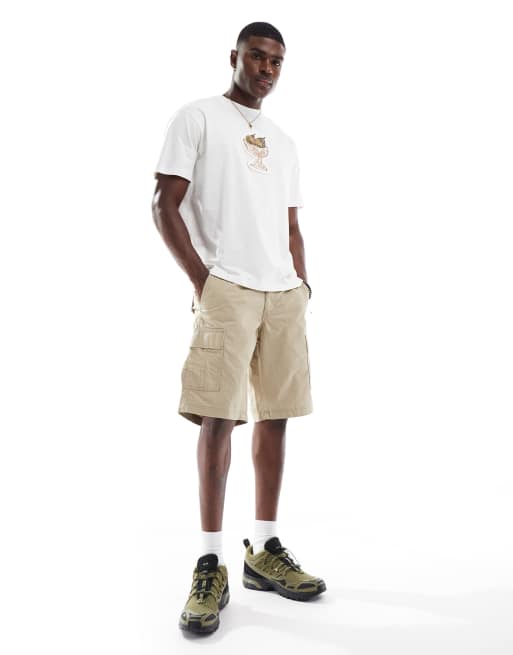 JJ Rebel cargo shorts in beige