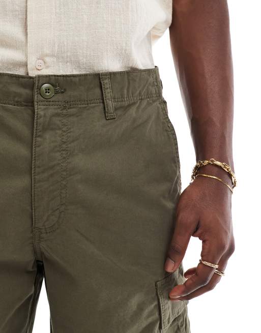 JJ Rebel cargo shorts in khaki green