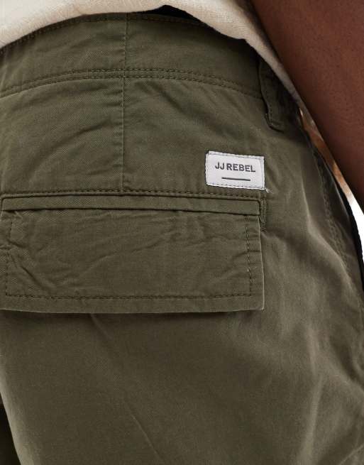 JJ Rebel - Cargoshort in kaki, 4 van 5
