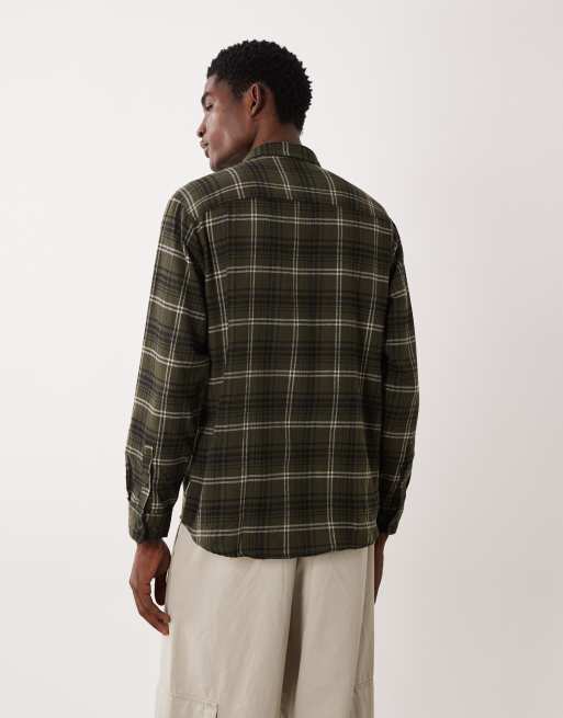 JJ Rebel check shirt in khaki, 5 of 5