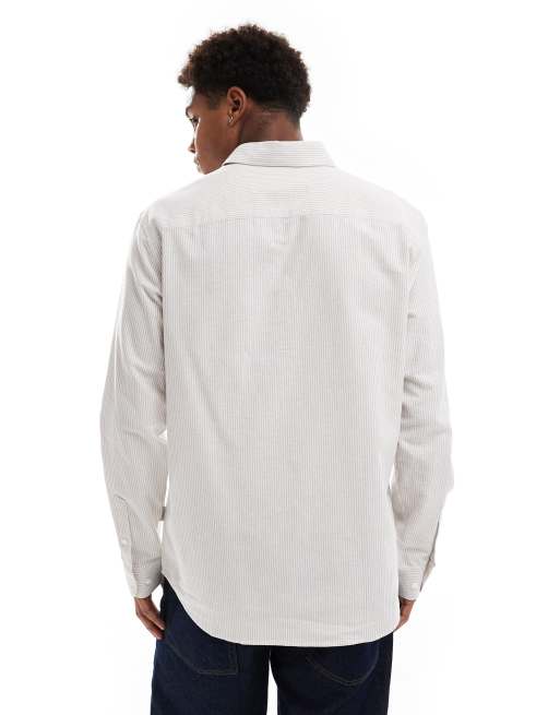 JJ Rebel - Chemise Oxford - Beige rayé , 2 de 4