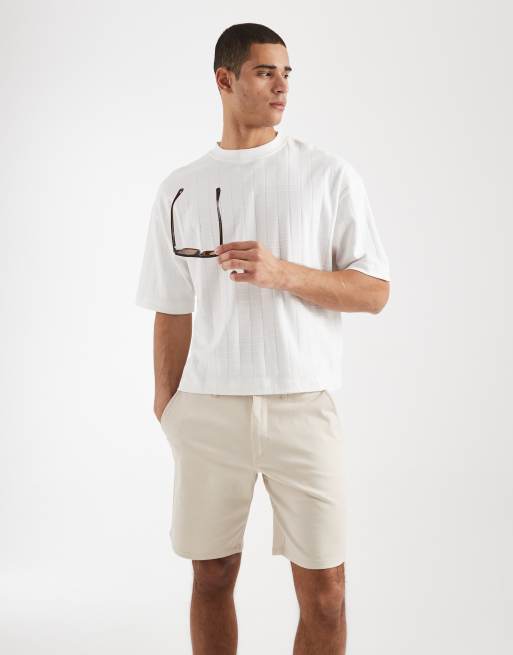 JJ Rebel - Chino corti color crema