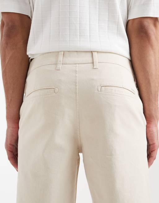 JJ Rebel chino shorts in cream, 5 of 5