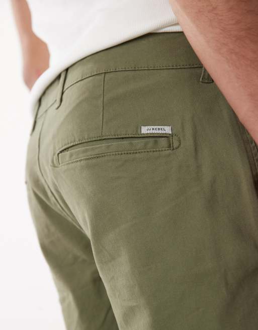 JJ Rebel – Chino-Shorts in Grün, 5 von 5