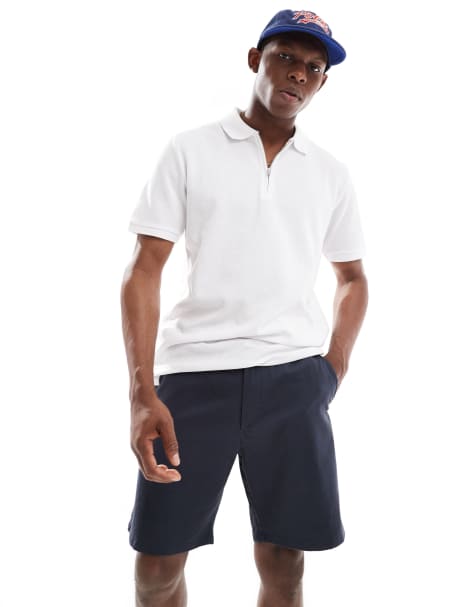 JJ Rebel – Chino-Shorts in Marineblau - view 1