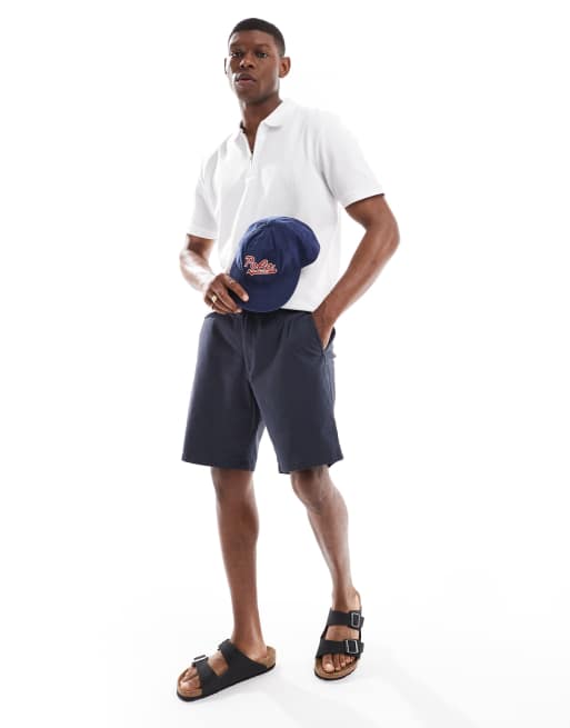 JJ Rebel chino shorts in navy , 4 of 5