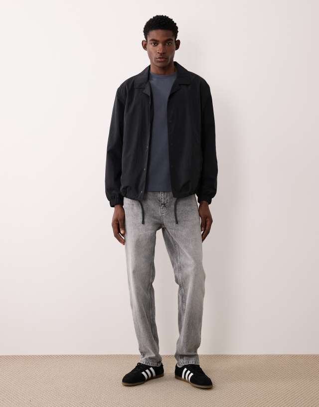 JJ Rebel coach jacket in black | ASOS