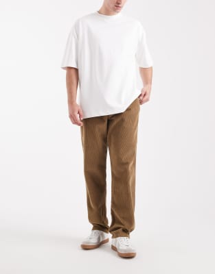 Jj Rebel Corduroy Loose Fit Pants In Brown