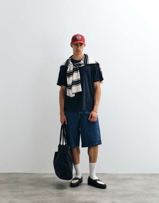 JJ Rebel core t-shirt in navy, 3 of 5