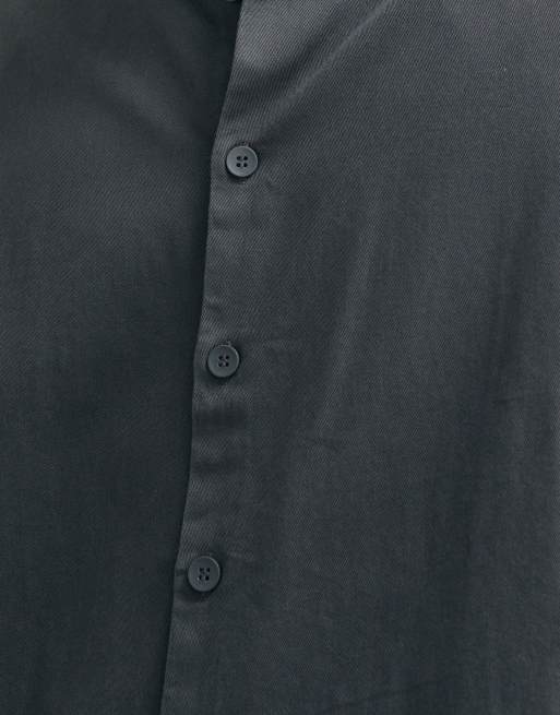 JJ Rebel cotton overshirt in asphalt grey, 3 of 5