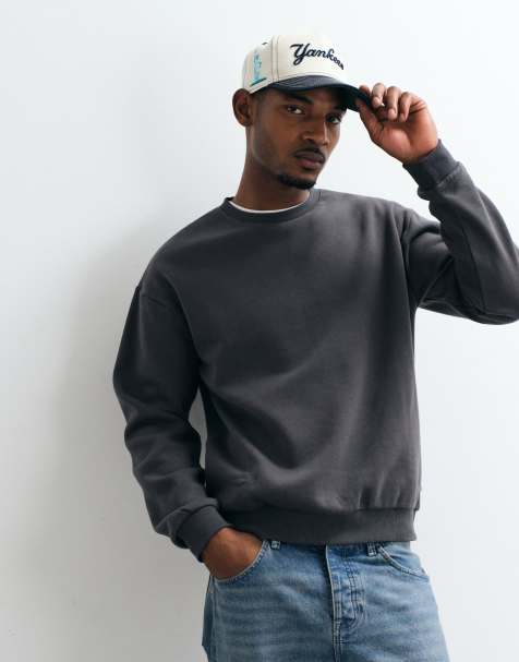 JJ Rebel crew neck sweatshirt in asphalt gray - view 1