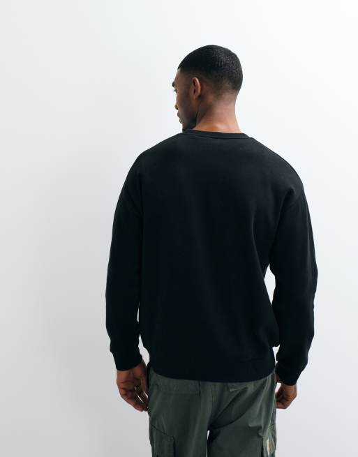 JJ Rebel crew neck sweatshirt in black, 5 of 5