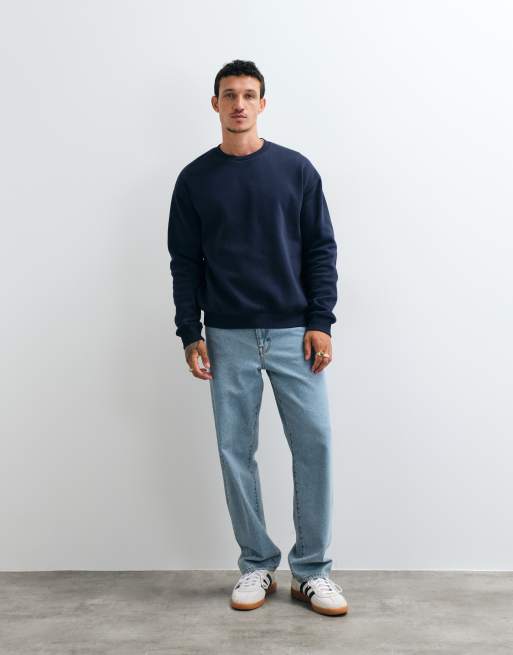JJ Rebel crew neck sweatshirt in navy, 3 of 5