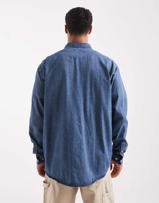 JJ Rebel denim shirt in blue, 3 of 5