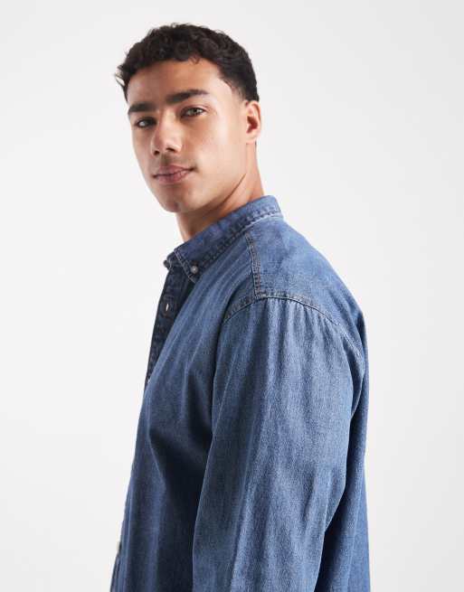 JJ Rebel denim shirt in blue, 4 of 5