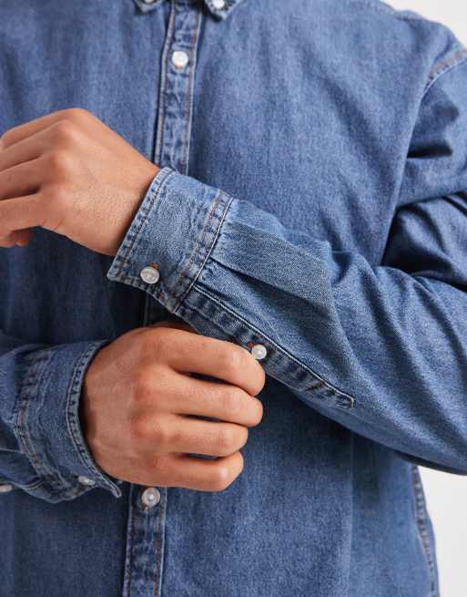 JJ Rebel denim shirt in blue, 5 of 5