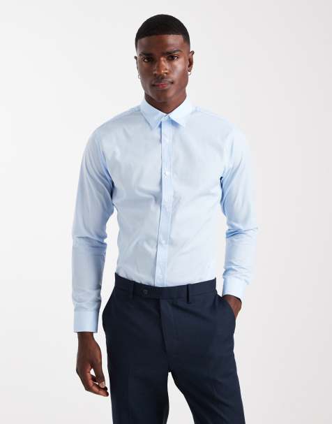 JJ Rebel smart shirt in light blue