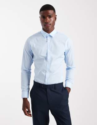 Elegantes Hemd in Hellblau Blau XS