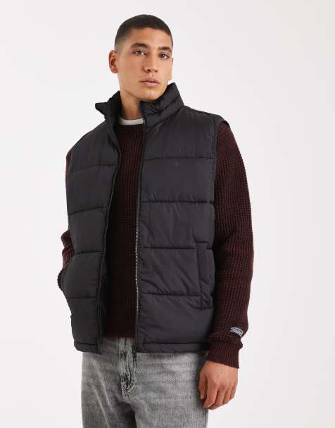 JJ Rebel - Gewatteerd gilet in zwart - view 1