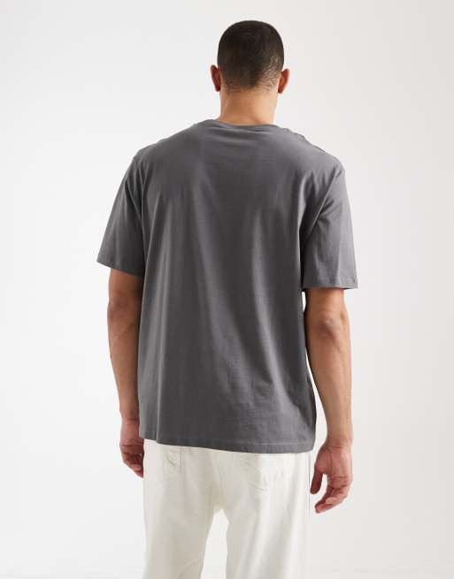 JJ Rebel - Grå oversized T-shirt med logo foran, 3 af 5
