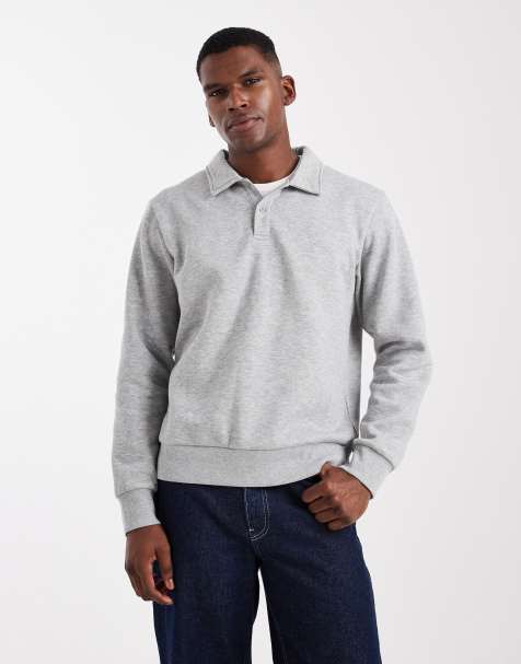 JJ Rebel - Grå polo-sweatshirt - view 1