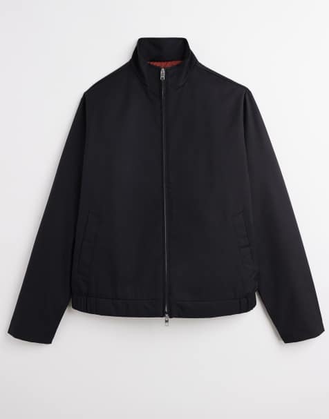 JJ Rebel - Harrington jack met dubbele rits in zwart - view 1