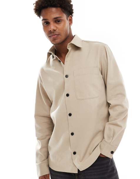 JJ Rebel heavy overshirt in beige - view 1