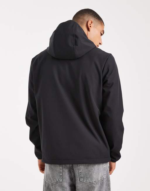 JJ Rebel hooded quilted jacket in black, 3 of 5